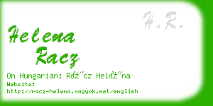 helena racz business card